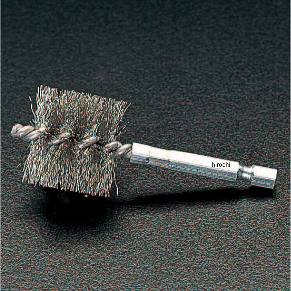 3/8" 軸付パイプ内面ブラシ