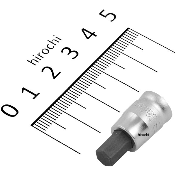 Z-EAL 1/4"(6.35mm)SQ. ヘックスビットソケット 全長25mm 6mm