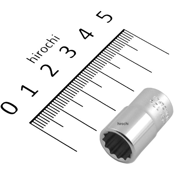 1/4インチsq 12角スタンダードソケット 9mm
