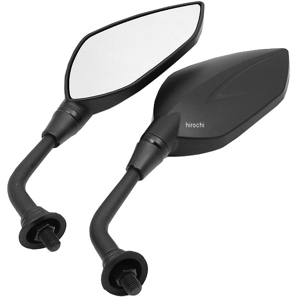 Vブレードミラー 10ミリ 黒 左右ペア