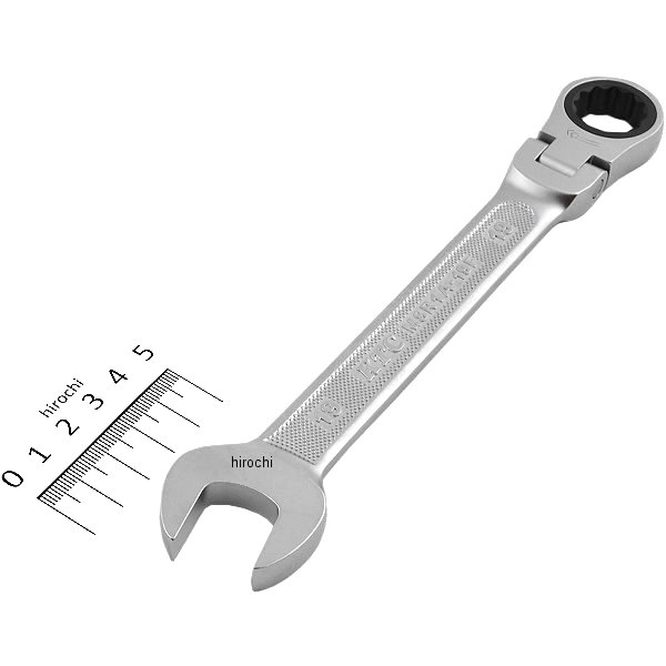 セミショートラチェットコンビネーションレンチ 19mm(首振りタイプ)