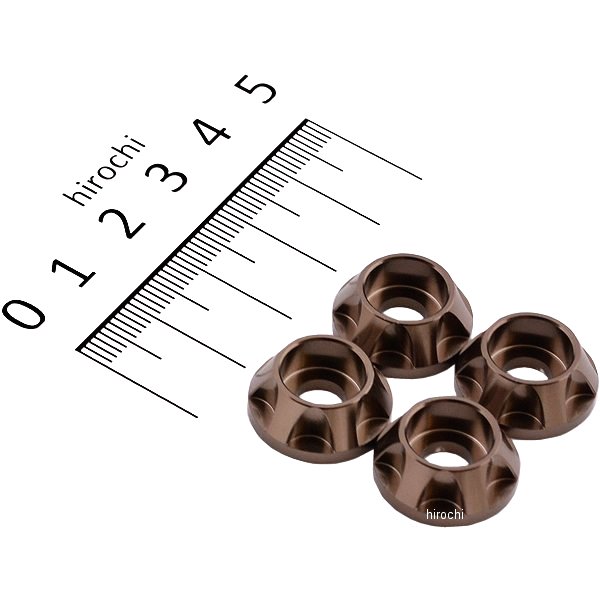 キャップホルダー NASAタイプ M6用 4個入り チタン