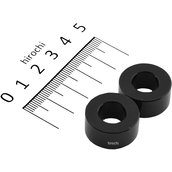 カラーセット 厚さ10 内径10mm 外径21.6mm 2個入り 黒