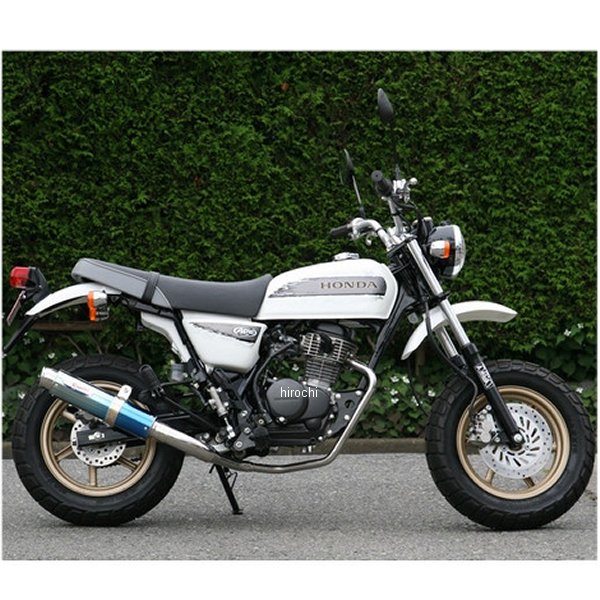 フルエキゾースト 80D-RAPTOR 08年 エイプ100タイプD ブルーチタン