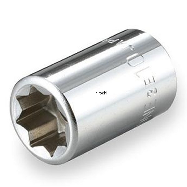 ソケット(8角) 対辺 7mm 長さ 27mm 差込角 9.5mm (3/8インチ)