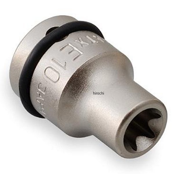 インパクト用 ヘックスローブソケット E8 長さ 30mm 差込角 9.5mm (3/8インチ)