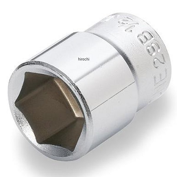 ソケット(6角) インチ 対辺 3/8インチ 長さ 23.5mm 差込角 6.35mm (1/4インチ)