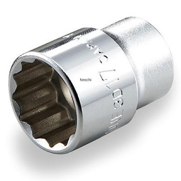 ソケット(12角) 対辺 15mm 長さ 29mm 差込角 9.5mm (3/8インチ)