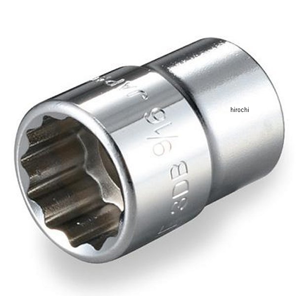 ソケット(12角) インチ 対辺 17/32インチ 長さ 27mm 差込角 9.5mm (3/8インチ)