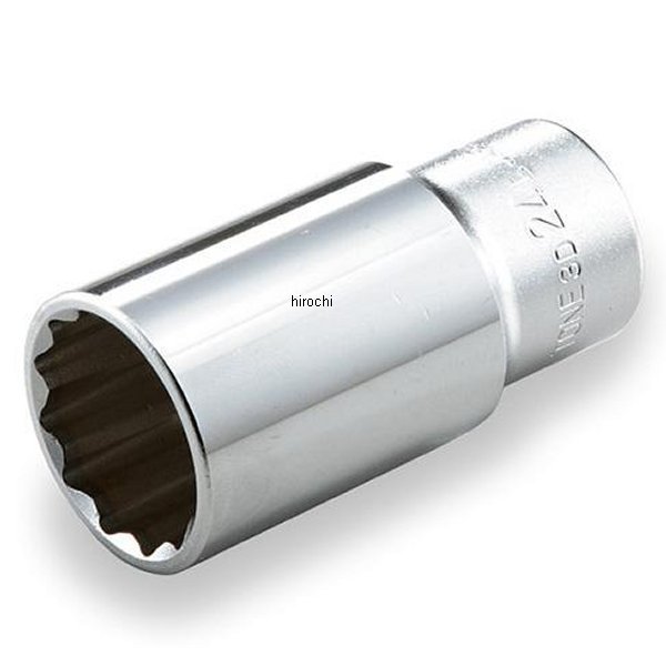 ディープソケット(12角) 対辺 12mm 長さ 54mm 差込角 9.5mm (3/8インチ)
