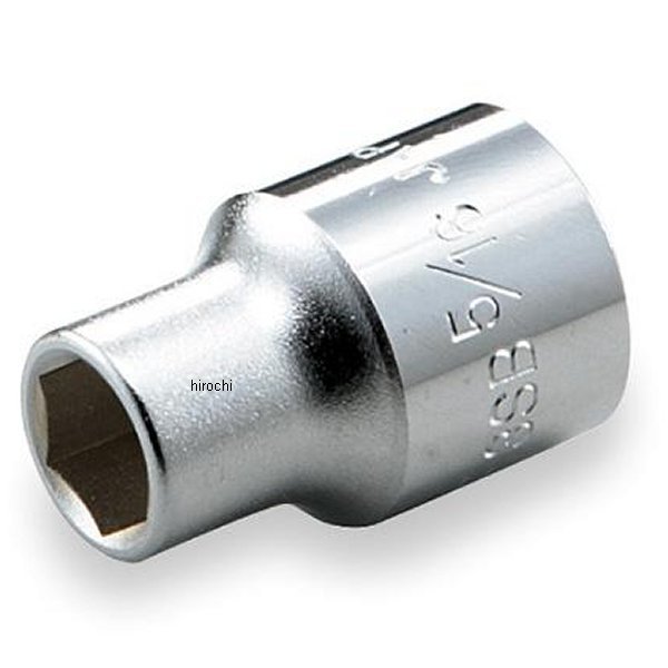 ソケット(6角) インチ 対辺 17/32インチ 長さ 27mm 差込角 9.5mm (3/8インチ)