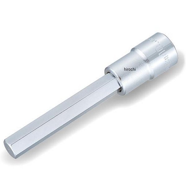 ロングヘキサゴンソケット 対辺 12mm 長さ 100mm 差込角 9.5mm (3/8インチ)