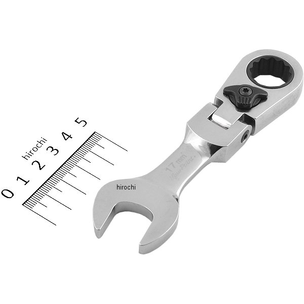 ブルーポイント 15°オフセット フレックス ヘッド スタビ ラチェット 12角 17mm