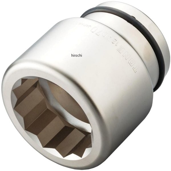 インパクト用 ソケット(12角) 対辺 75mm 長さ 120mm 差込角 38.1mm (1-1/2インチ)