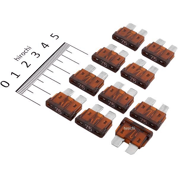 12 24V用7.5A 自動車用平型ヒューズ(10個)