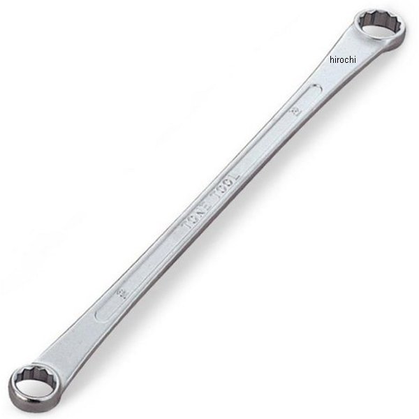 ロング めがねレンチ (15°) 両口 対辺 10-12mm 長さ 192mm