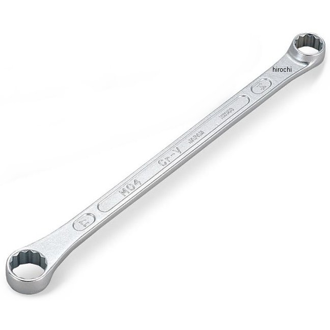 ロング めがねレンチ (ストレート) 両口 対辺 13-15mm 長さ 240mm