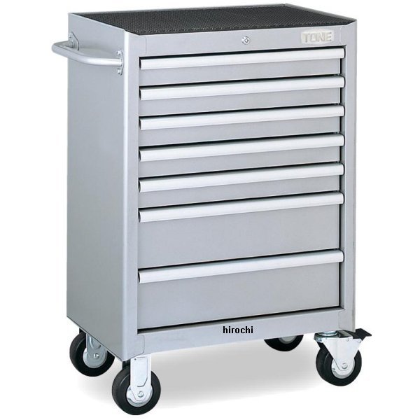 ローラーキャビネット 7段引出し 長さ676mm 幅459mm 高さ955mm シルバー