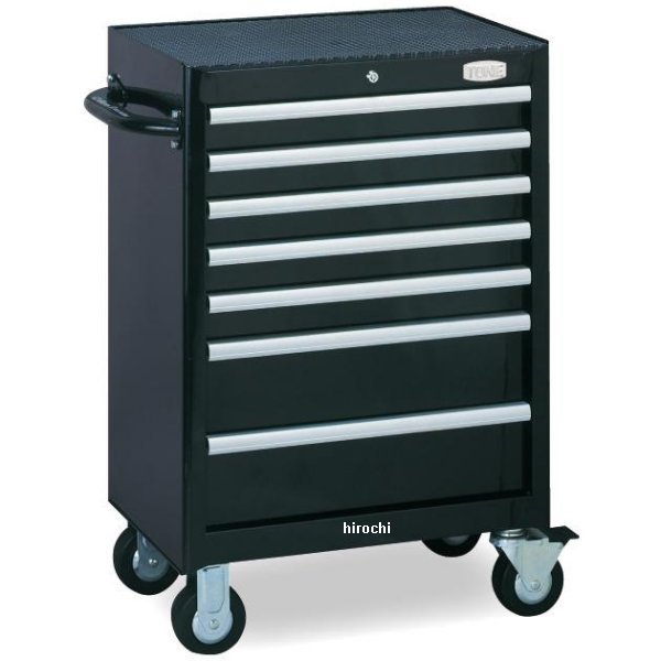 ローラーキャビネット 7段引出し 長さ676mm 幅459mm 高さ955mm マットブラック