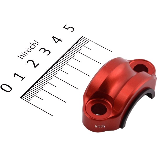 マスターシリンダー クランプ 汎用 赤