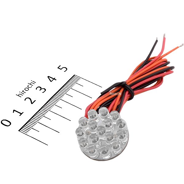 LEDライト インサート ダブル球仕様 1インチ(25mm) 赤