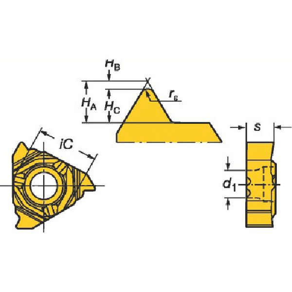 コロスレッド266 ねじ切りCBNチップ 5個入り