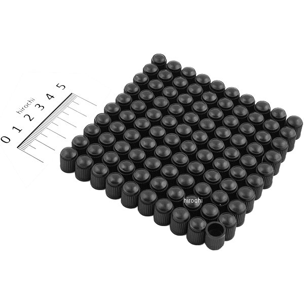 バルブ キャップ ステム 黒 100個入り