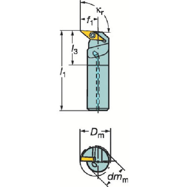 コロターン１０７　ポジチップ用ボーリングバイト