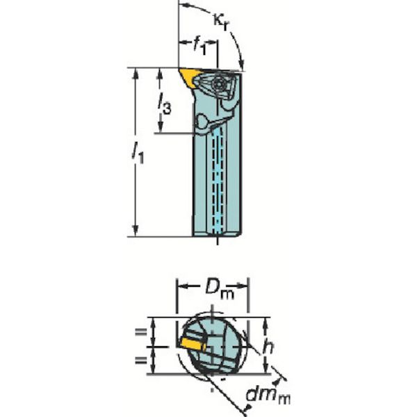 コロターンＲＣ　ネガチップ用ボーリングバイト