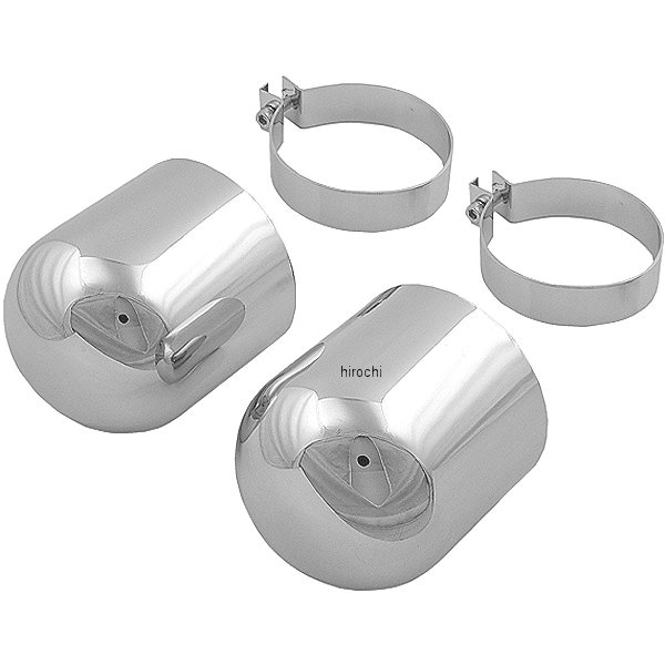 リアショック トップ カバー 57年-78年 XL、58年-84年 FL、FX クローム (左右ペア)