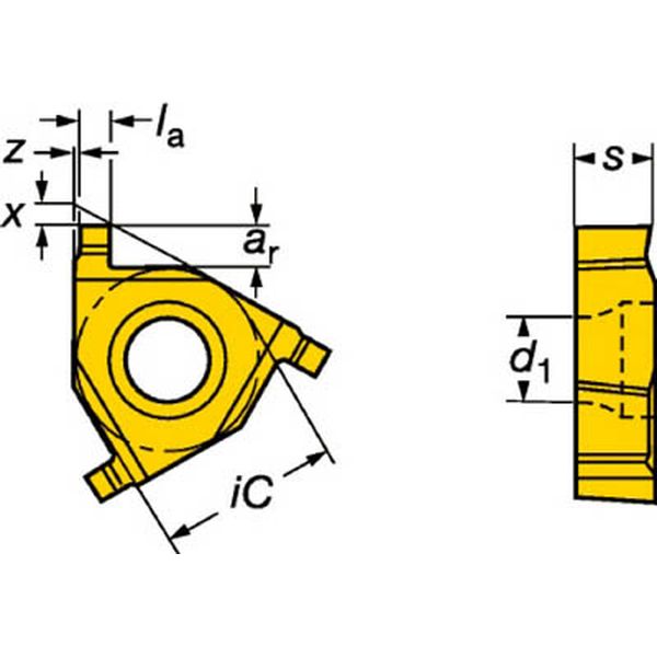 L154.0G11CC01110   T-Max U-ロック 溝入れチップ 1020 10個入り