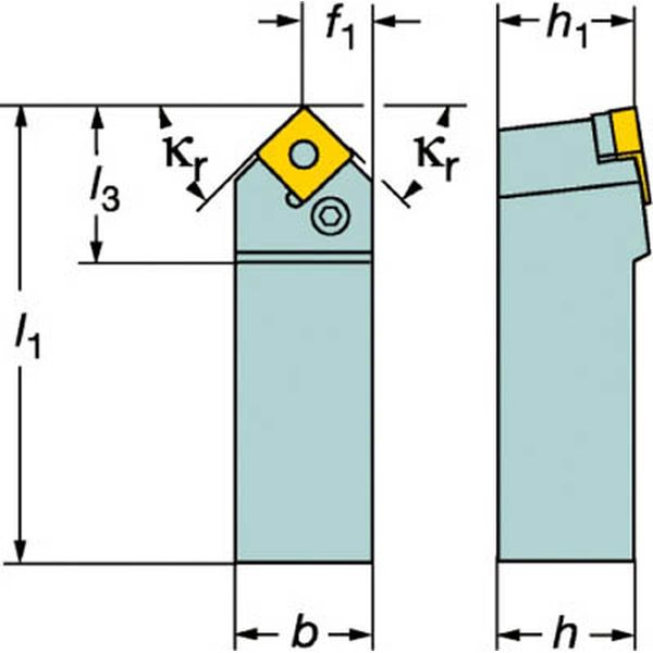 Ｔ－Ｍａｘ　Ｐ　ネガチップ用シャンクバイト