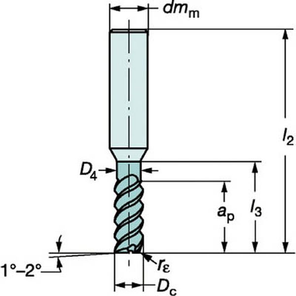 コロミルプルーラ　超硬ソリッドエンドミル　１６４０