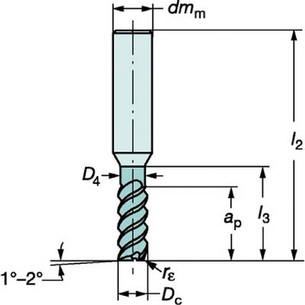 コロミルプルーラ　超硬ソリッドエンドミル　１６４０
