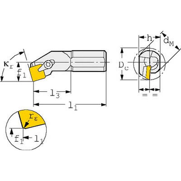 Ｔ－Ｍａｘ　Ｓ　ポジチップ用ボーリングバイト