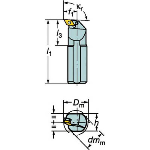 Ｔ－Ｍａｘ　Ｐ　ネガチップ用ボーリングバイト