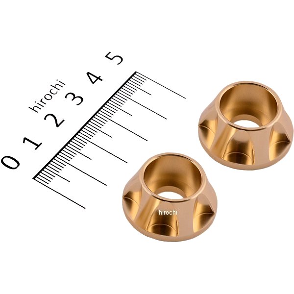 キャップホルダー NASAタイプ M10用 2個入り シャンパンゴールド