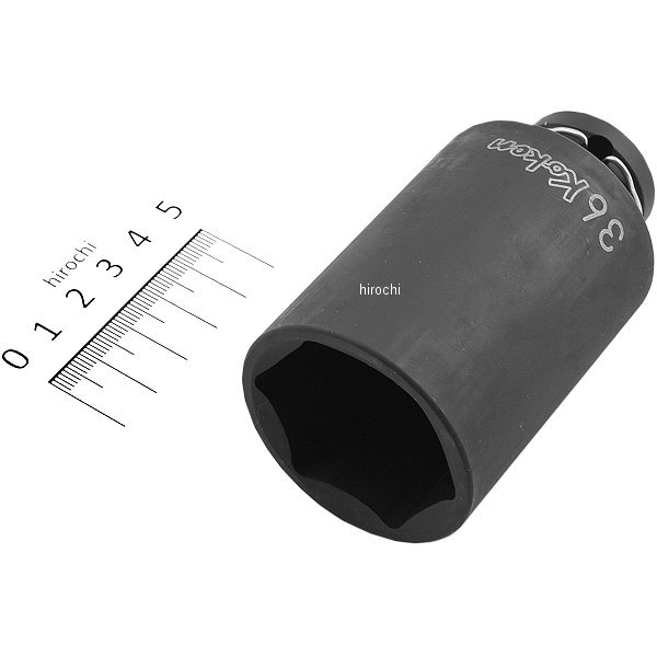 1/2インチsq 薄肉インパクトディープソケット 36mm