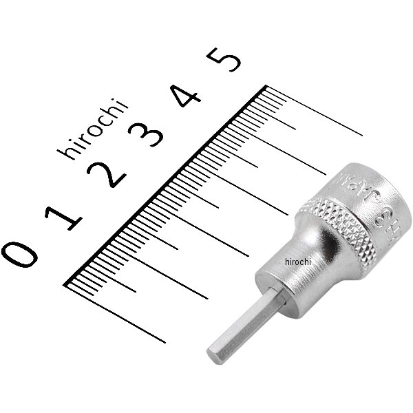 ヘキサゴンソケット 対辺 3mm 長さ 35mm 差込角 6.35mm (1/4インチ)