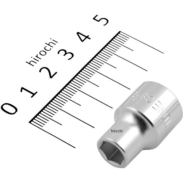 ソケット(6角) 対辺 8mm 長さ 26mm 差込角 9.5mm (3/8インチ)
