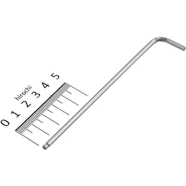 マスターツール ロングボールポイント L形レンチ サイズ 3mm 長さ 127mm