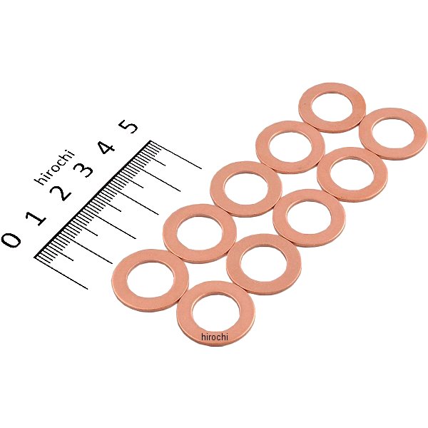 20.0x12.0x1.0mm ドレンパッキン 銅製/10個