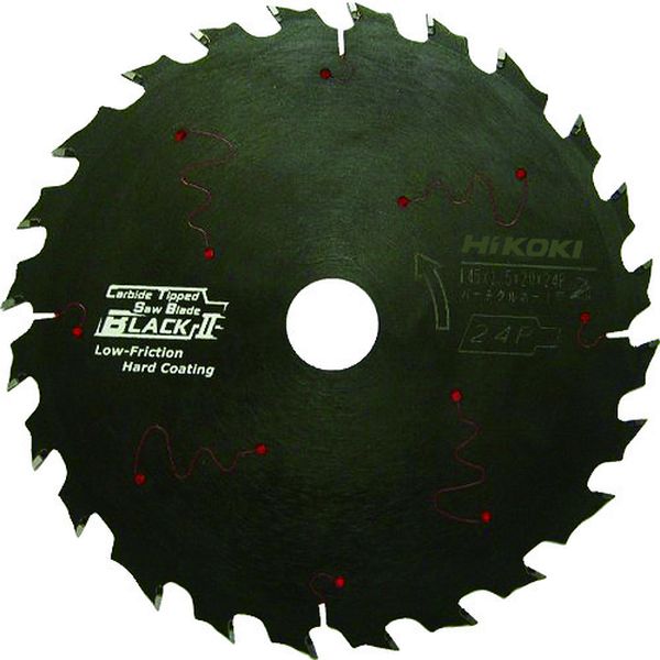 ＨｉＫＯＫＩ パーチクルボード用チップソー（ブラック2） 165X20 24枚刃
