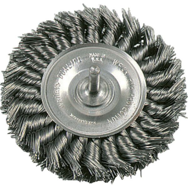 バーテック　軸付ホイルブラシノット型ＳＷ０．３５　８０Ｘ６