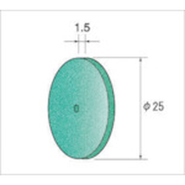 ホイールゴム砥石グリーン　１０本入