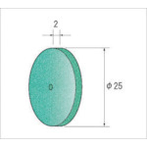 ホイールゴム砥石グリーン　１０本入
