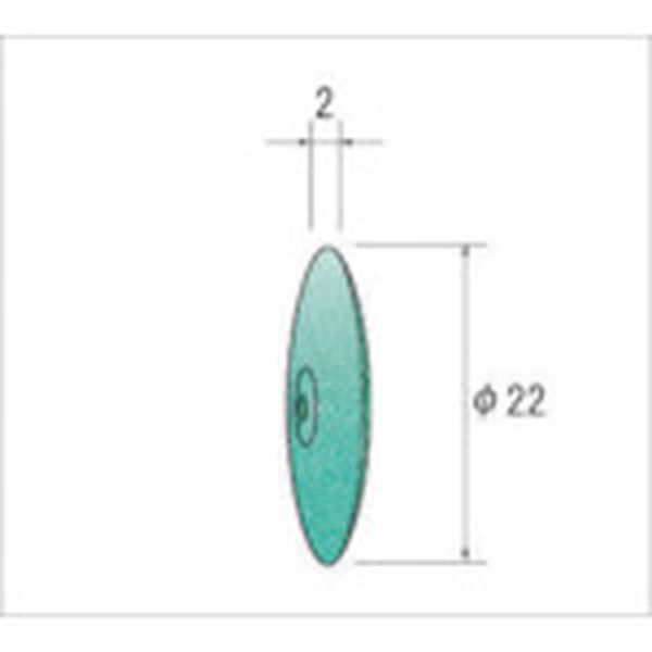 ホイールゴム砥石グリーン　１０本入