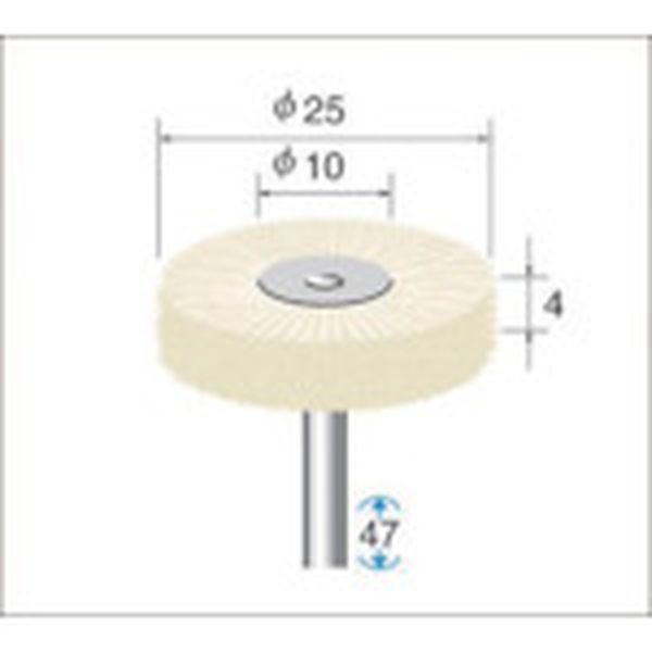 毛ブラシ豚毛　特厚タイプ　１０本入