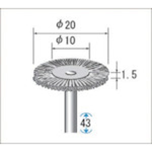 ステンレスワイヤーブラシ　１０本入
