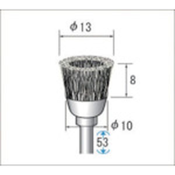 ワイヤーブラシ　スチール　１０本入